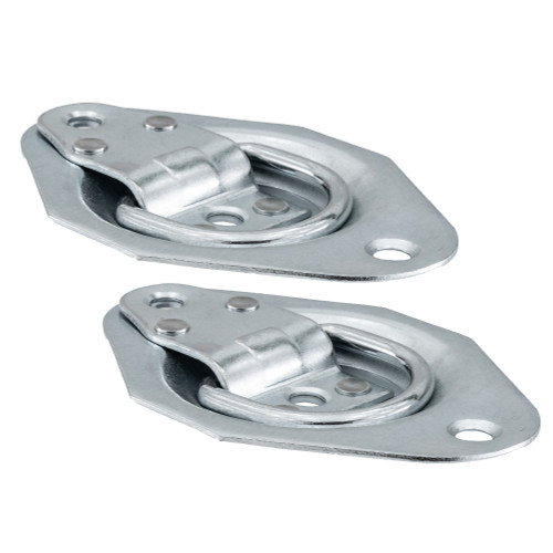 recessed trailer d ring tie down with backing plate