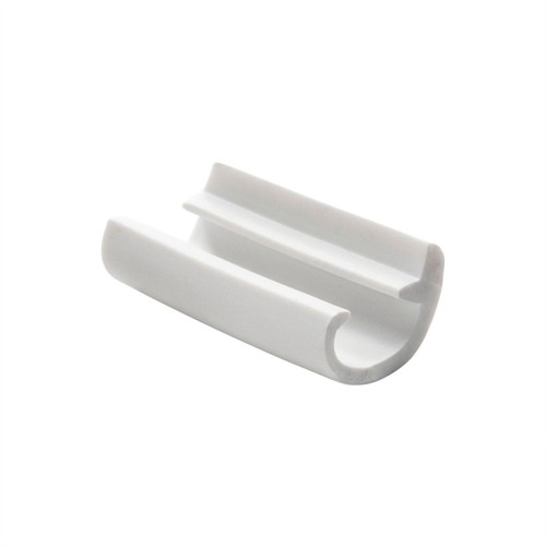1" White Flexible RV Screw Cover Trim Molding with Leg RecPro