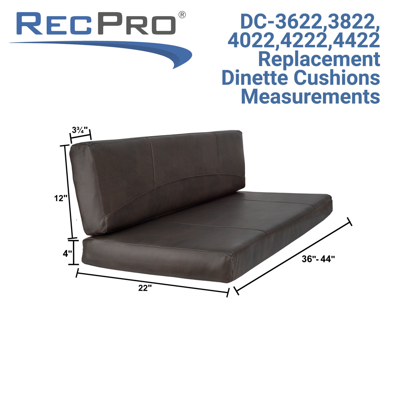 rv cushions for dinette