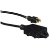Century Power Cable with Molded Quad End with T-slots, 6 ft