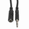 Hosa Headphone Extension Cable 3.5 mm TRS connectors front