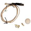 Shure WL93T Lavalier Microphone - Tan with accessories