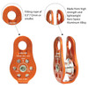 Fusion Nuro Fixed Side Pulley Orange features