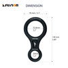 Fusion Figure 8 Descender dimensions