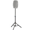 Ultimate Support TS-90B Speaker Stand extended with optional speaker