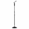 On-Stage Dome Base ProGrip Microphone Black Stand with optional mic