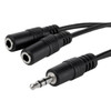 Y-Patch 3.5mm Stereo Plug to (2) 3.5mm Stereo Jack Cable