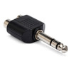 Hosa Dual RCA Female to 1/4 in. TRS Male Adapter