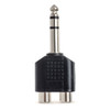 Hosa Dual RCA Female to 1/4 in. TRS Male Adapter vertical