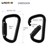 Fusion FP-8106-22 Swift Autolock Modified "D" Carabiner