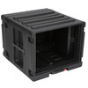 SKB Cases 1SKB-R8UW rSeries 8U Rolling Rack open right closed back