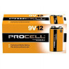 Duracell Procell PC1604 9V Alkaline Battery 12 pack