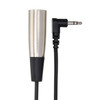 Hosa Microphone Cable Right-angle 3.5 mm TRS to XLR Male connectors