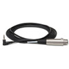 Hosa Microphone Cable Right-angle 3.5 mm TRS to XLR Female