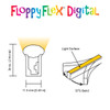FloppyFlex Large Silicon LED Neon dimensions