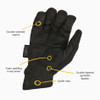 Dirty Rigger Comfort Fit Gloves Black Edition palm features