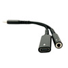 USB-C Male to 3.5 mm + USB-C Adapter