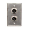 Wall Plate 1 Gang with 3pin XLR Female back