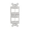 Keystone Duplex 4-Port Adapter front