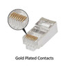CAT6 RJ45 Shielded Jack gold contacts