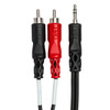 Hosa Stereo Breakout 3.5 mm TRS to Dual RCA connectors