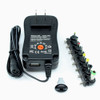 Adapter AC/DC 30W Power Supply 3-12V 8-Switchable Barrel Connector Ends