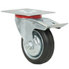 Caster 3" Rubber with Brake, 110 lb Capacity