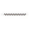 WristCo Wristband 3/4" Black Checks straight