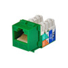 Keystone Jack CAT6 RJ45 green