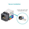 Keystone Jack CAT6 RJ45 removable cover