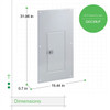Schneider Electric QOC30UF Cover dimensions