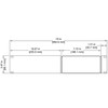 ProPlex 2U Rackmount Kit Small Single dimensions