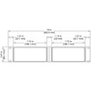 ProPlex 2U Rackmount Kit Small Dual dimensions