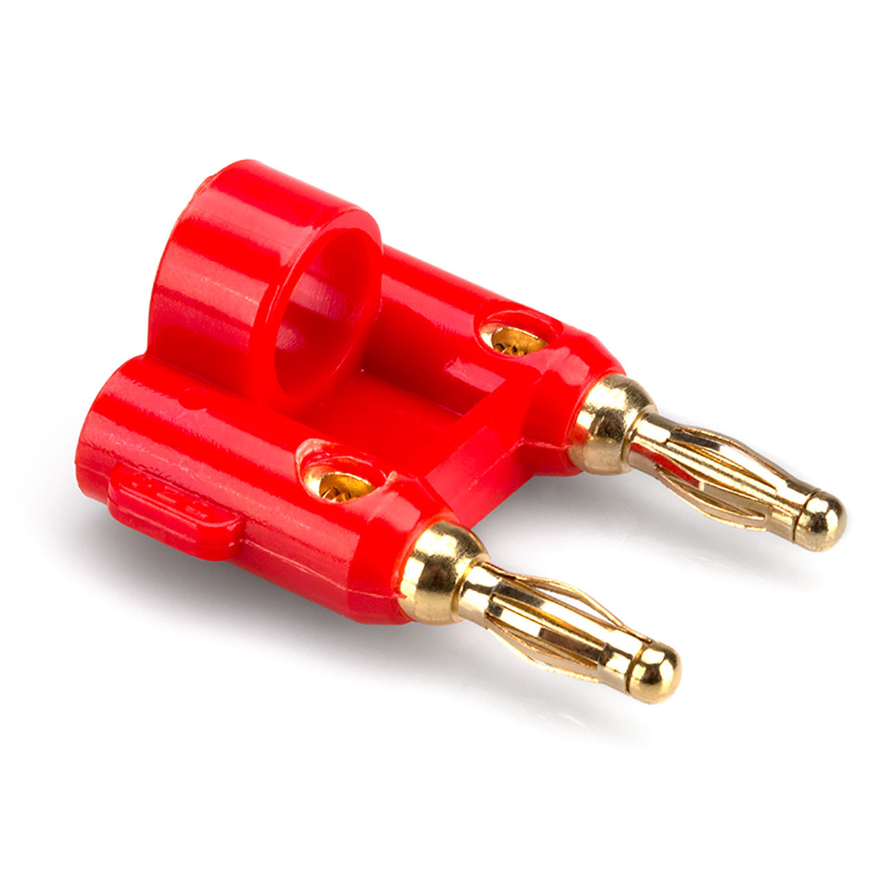 Hosa BNA-240RD Dual Banana Connector, Red - Monkey Wrench Productions