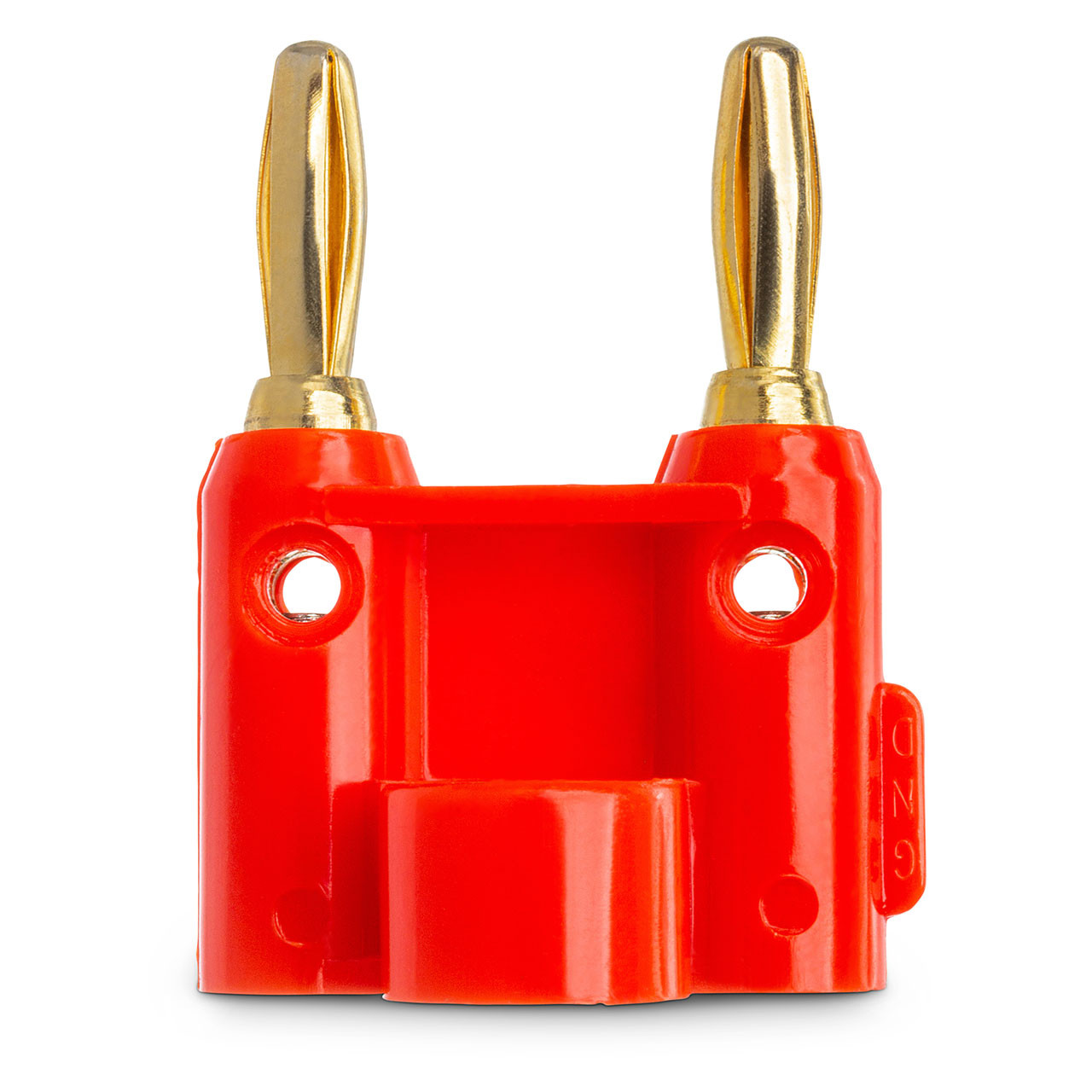 Hosa BNA-240RD Dual Banana Connector, Red - Monkey Wrench Productions