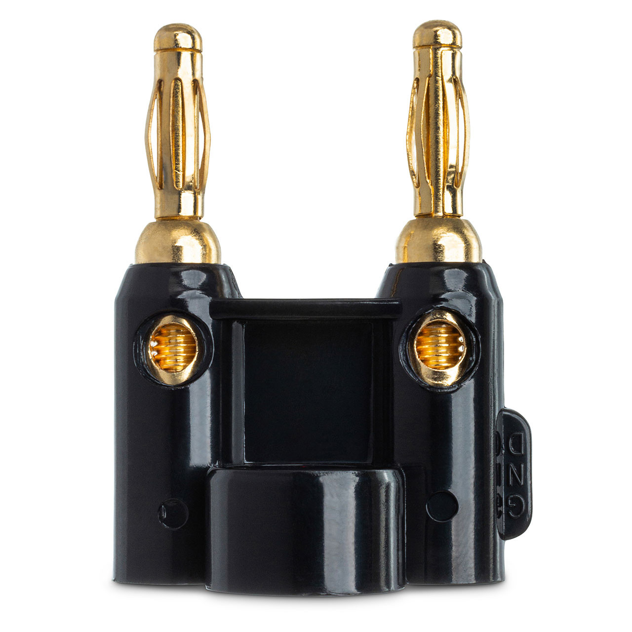 Hosa BNA-240BK Dual Banana Connector, Black - Monkey Wrench