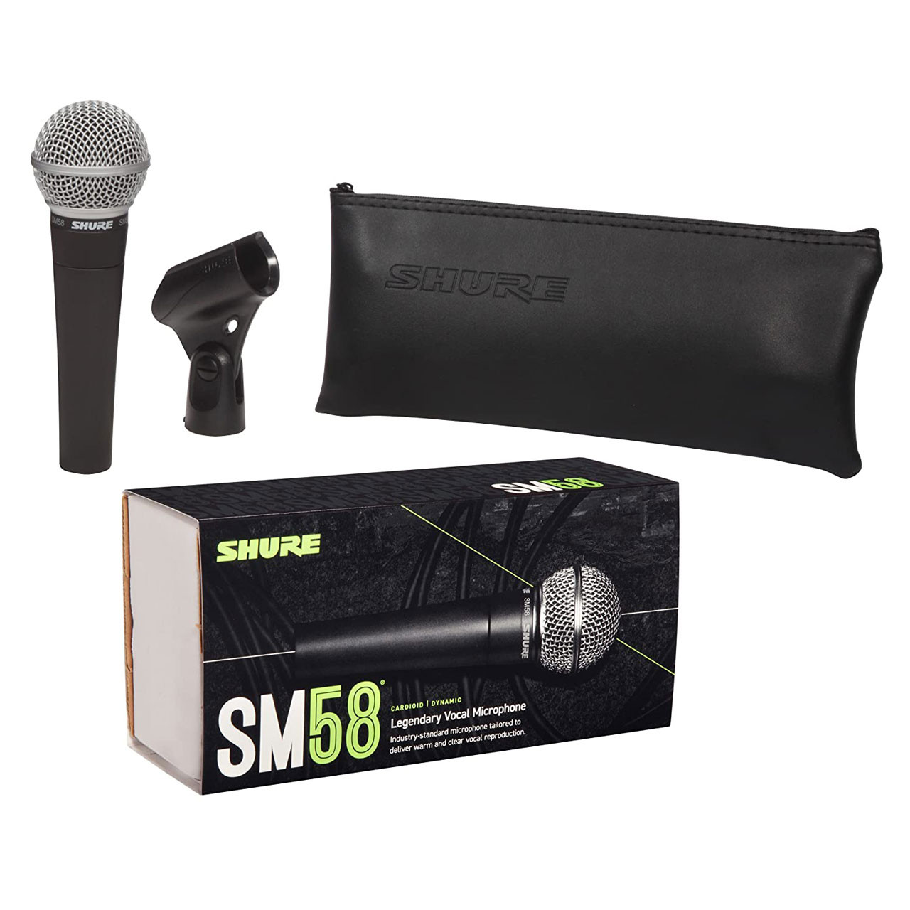 Shure SM58-LC Vocal Dynamic Microphone with Stand Adapter - Monkey 
