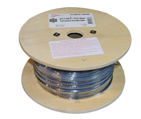 Galvanized Aircraft Cable Wire Rope 1/8" 7x7 - Choose From 100ft, 200ft, 250ft, 500ft, 1000ft, 2000ft Lengths - View #9
