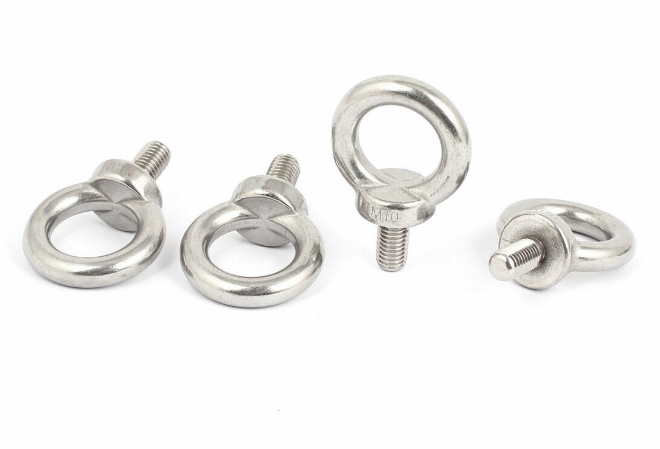 M10 x 20mm Metric Thread Machinery Shoulder Lifting Eye Bolt Monkey