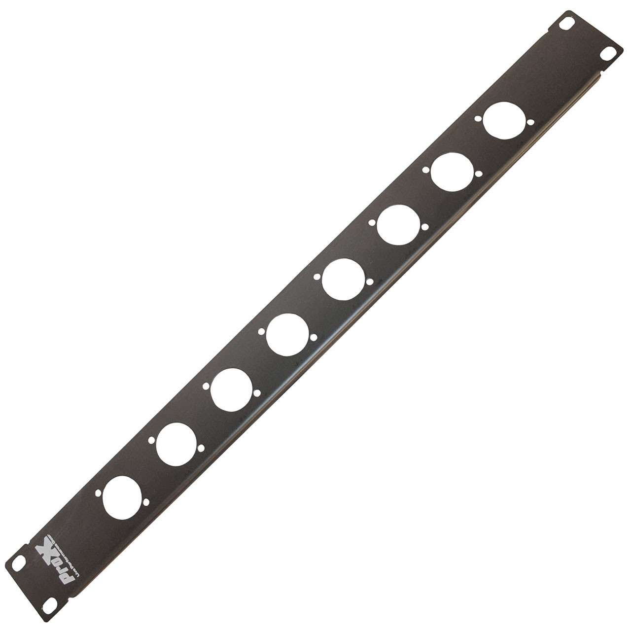ProX 1U Rack Panel Punched for 8 XLR, SpeakOn or powerCON