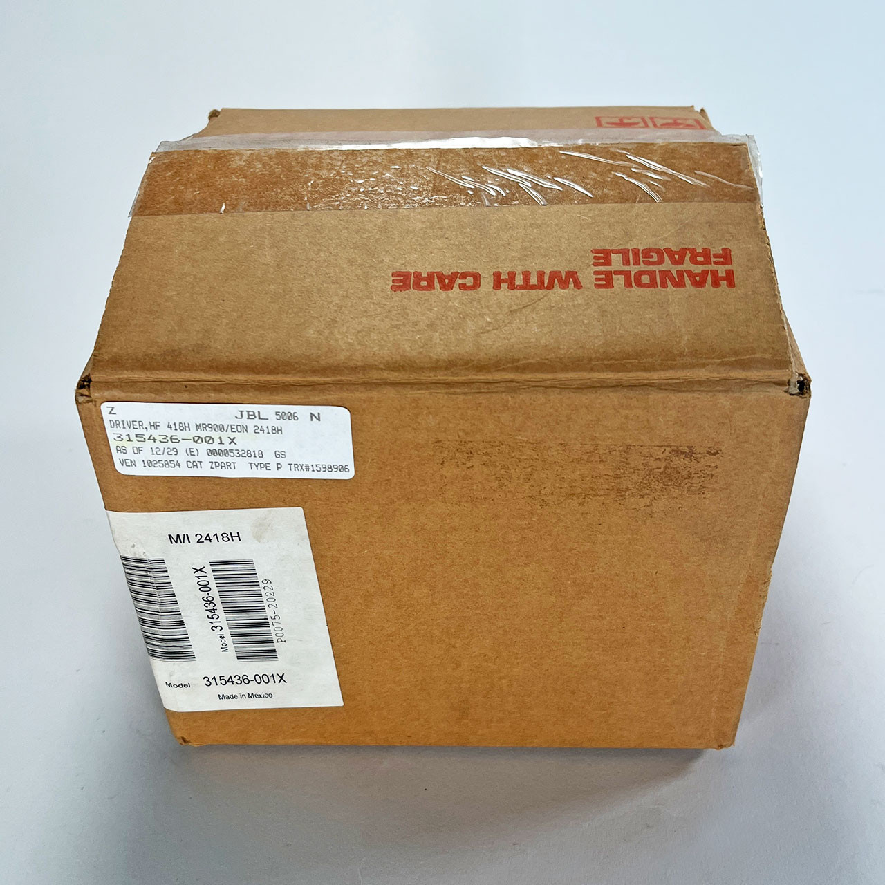 JBL Driver HF 418H MR900 EON 2418H (315436-001X) Replacement Part