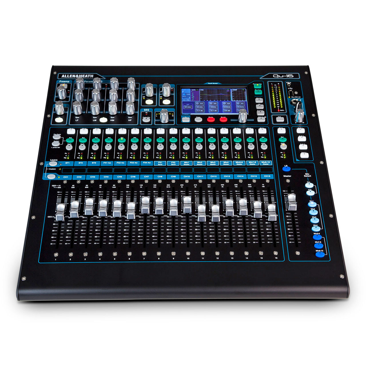 Allen & Heath QU-16 Rackmountable 22 IN / 12 OUT Digital Mixer