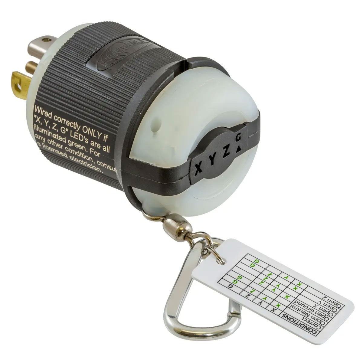 Hubbell HBL3PT2811 Twist Locking 3-Phase 30A Circuit Tester 30A