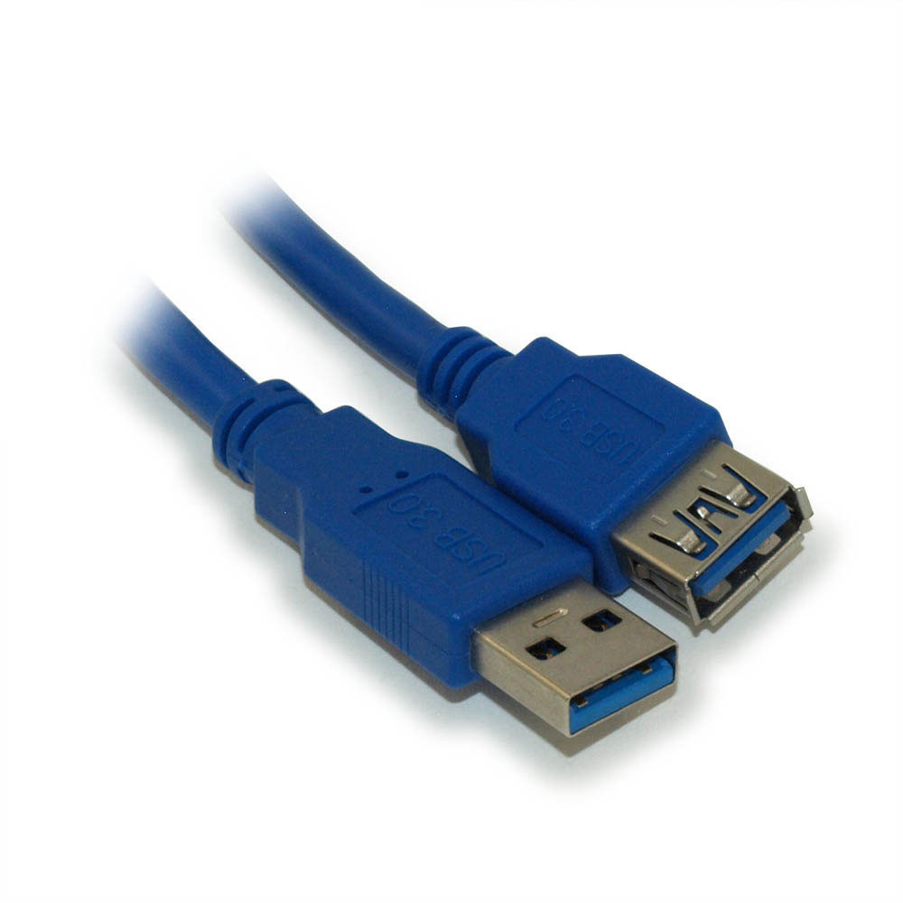 1.5m Transparent Blue USB 2.0 Extension Cable - High Quality 1.5m Transparent Blue USB 2.0 Extension Cable - High Quality