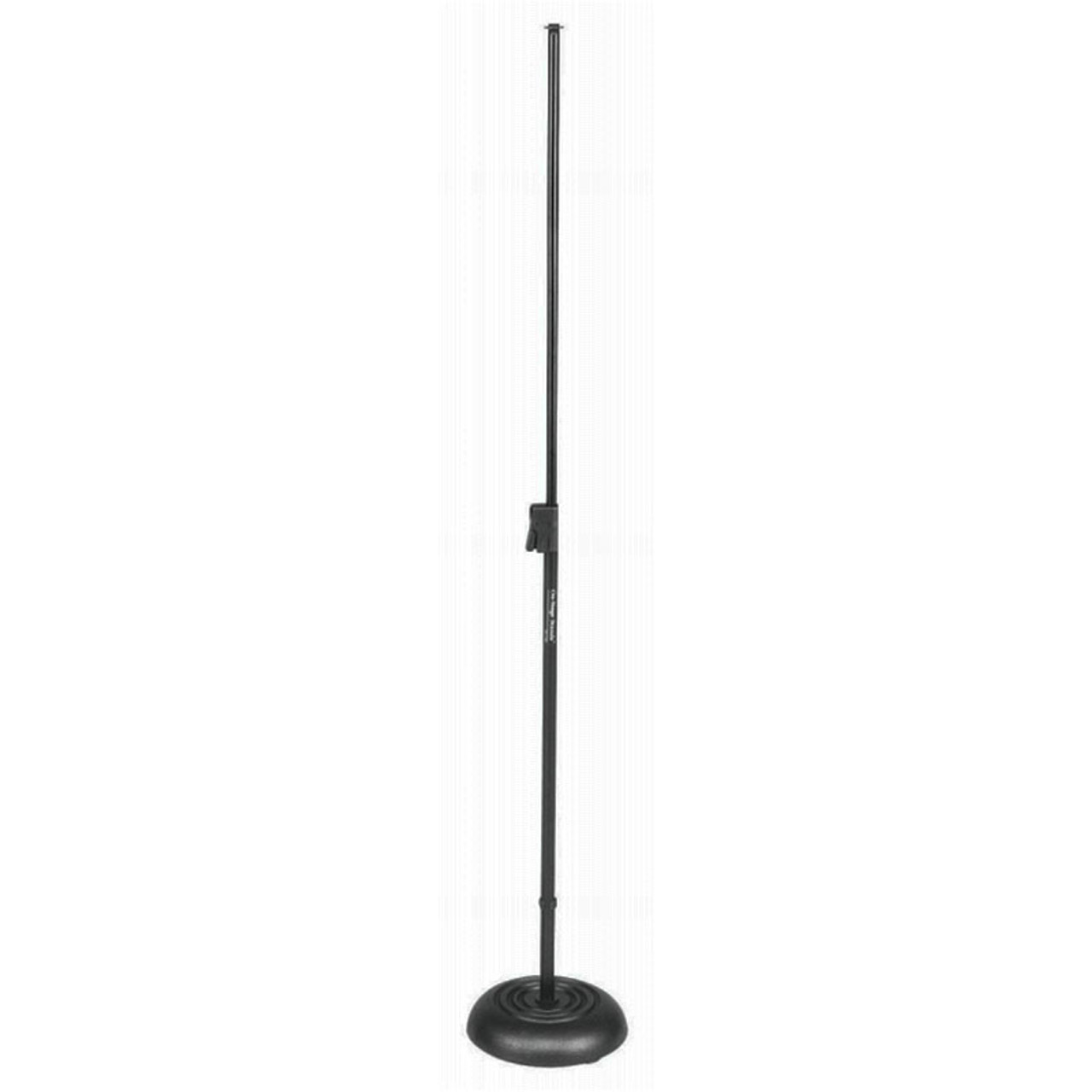OnStage MS7201QRB Quick Release Mic Stand with Round Base Monkey