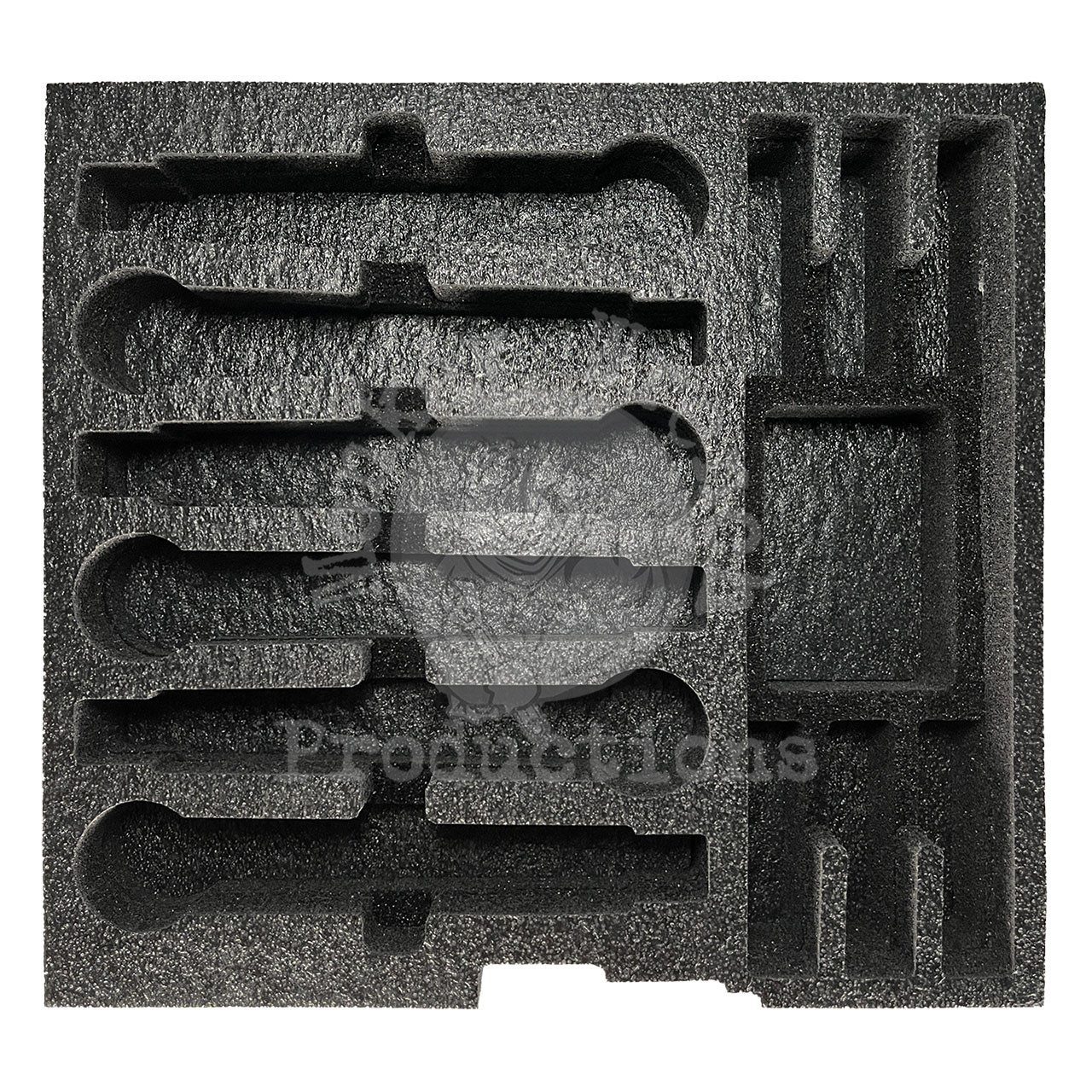 こむぎページ Foam Insert for 6 wireless mics, fits 3U rack drawer - Monkey