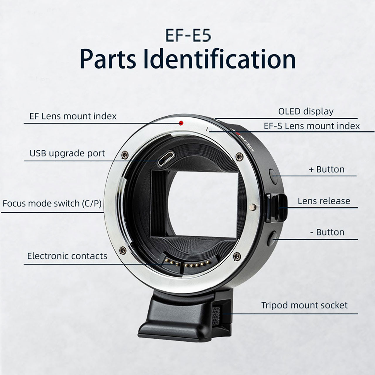 Viltrox EF-E5 Mark V Lens Mount Adapter for Canon EF/EF-S