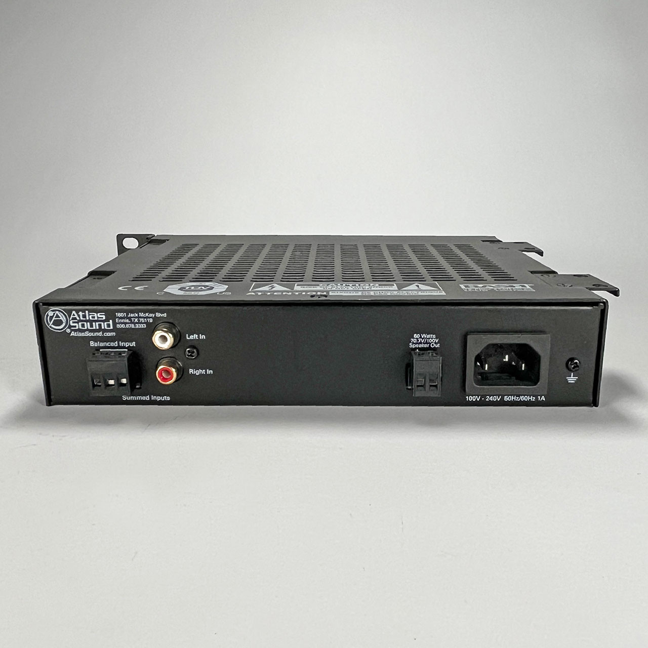 Atlas PA60G 60W Single Channel Power Amplifier - Monkey Wrench