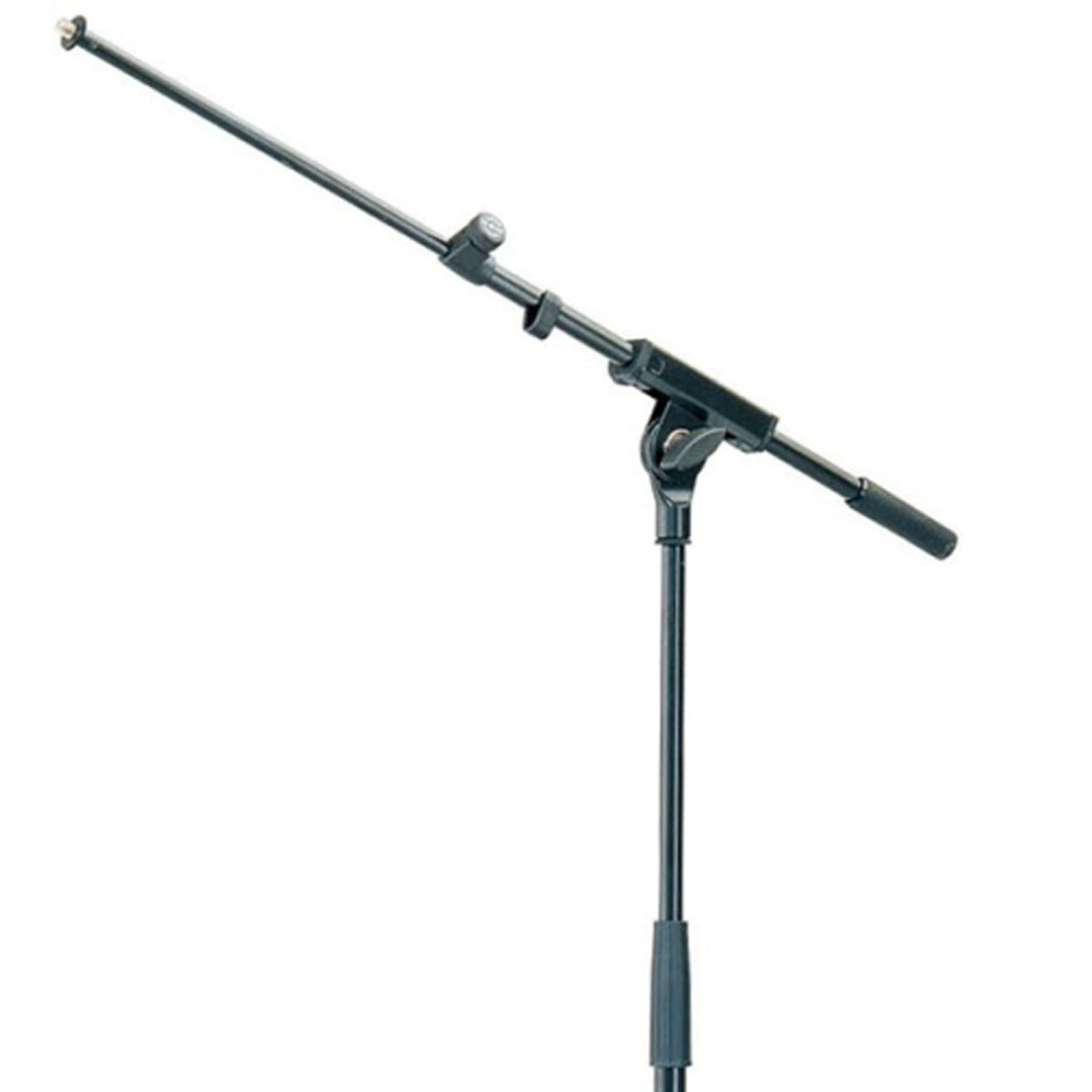 K&M 21075 Microphone Stand with Telescoping Boom Arm - Black