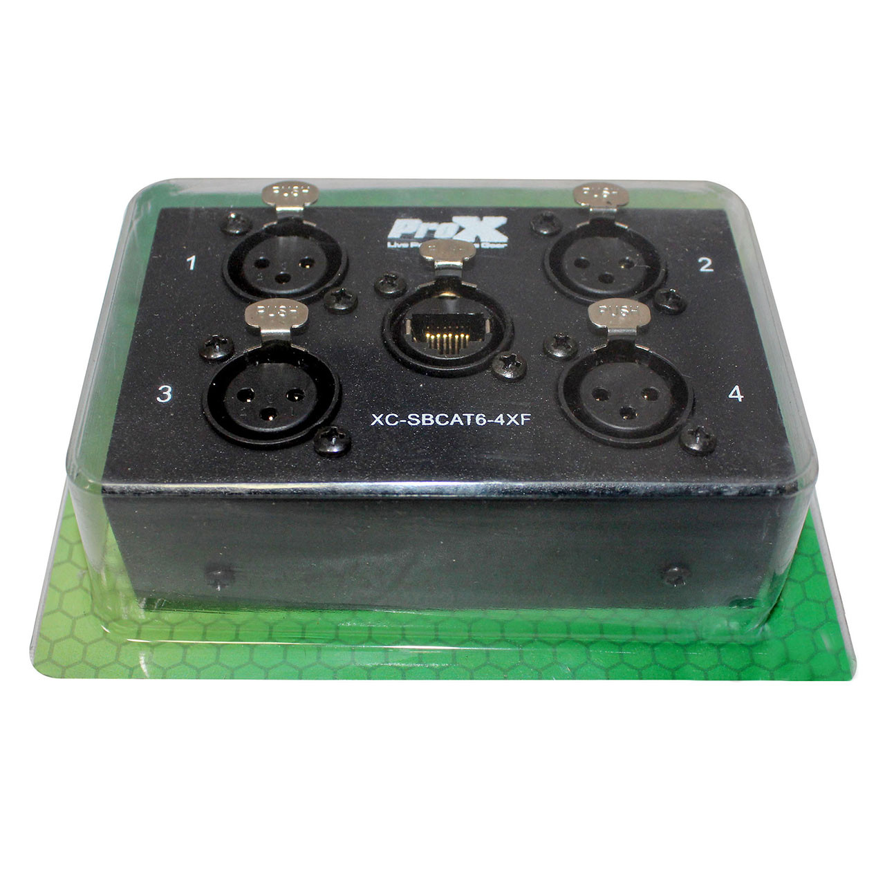 ProX 4-Channel CAT6 Audio Snake Box to (4) XLR Female - Monkey